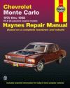 CHEVROLET MONTECARLO (1970-1988) PETROL V6 3.3 3.8 V8 4.4 5.0 5.7 6.5 6.6 7.4