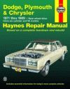 DODGE PLYMOUTH CHRYSLER REAR-WHEEL DRIVE (1971-1989) PETROL 6 CYL. 3.2 3.7 V8 5.2 5.6 5.9 6.3 6.6 7