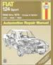FIAT 124 SPORT COUPE & SPIDER (1968-1978) PETROL 1.4 1.6 1.8