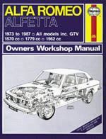 ALFA ROMEO ALFETTA (1973-1987) PETROL 1.6 1.8 2.0 (NOT GTV) CLASSIC REPRINT MANUAL