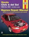 HONDA CIVIC / DEL SOL (1992-1995) PETROL 1.5 1.6