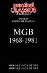 MG MGB & GT MK2 MK3 (1968-1981) PETROL 1.8 GLOVEBOX WORKSHOP MANUAL