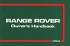 RANGE ROVER 3.5 GASOLINA / 2.4 VM DIESEL (DESDE 1986) OWNERS HANDBOOK