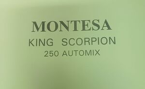 MONTESA KING SCORPION 250 AUTOMIX CATALOGO DE PIEZAS