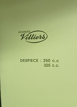 VILLIERS 250 325 BICILINDRICOS INSTRUCCIONES DE FUNCIONAMIENTO DESPIECE, ELECTRICDAD