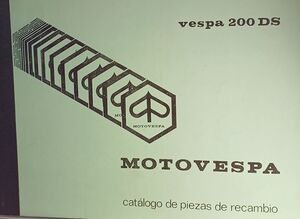 VESPA 200 DS 1979 (CATALOGO DE PIEZAS DE RECAMBIO)