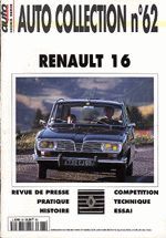 RENAULT 16 (AUTO COLLECTION Nº 62)