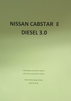 NISSAN CABSTAR  E DIESEL 3.0 (MANUAL DE TALLER)